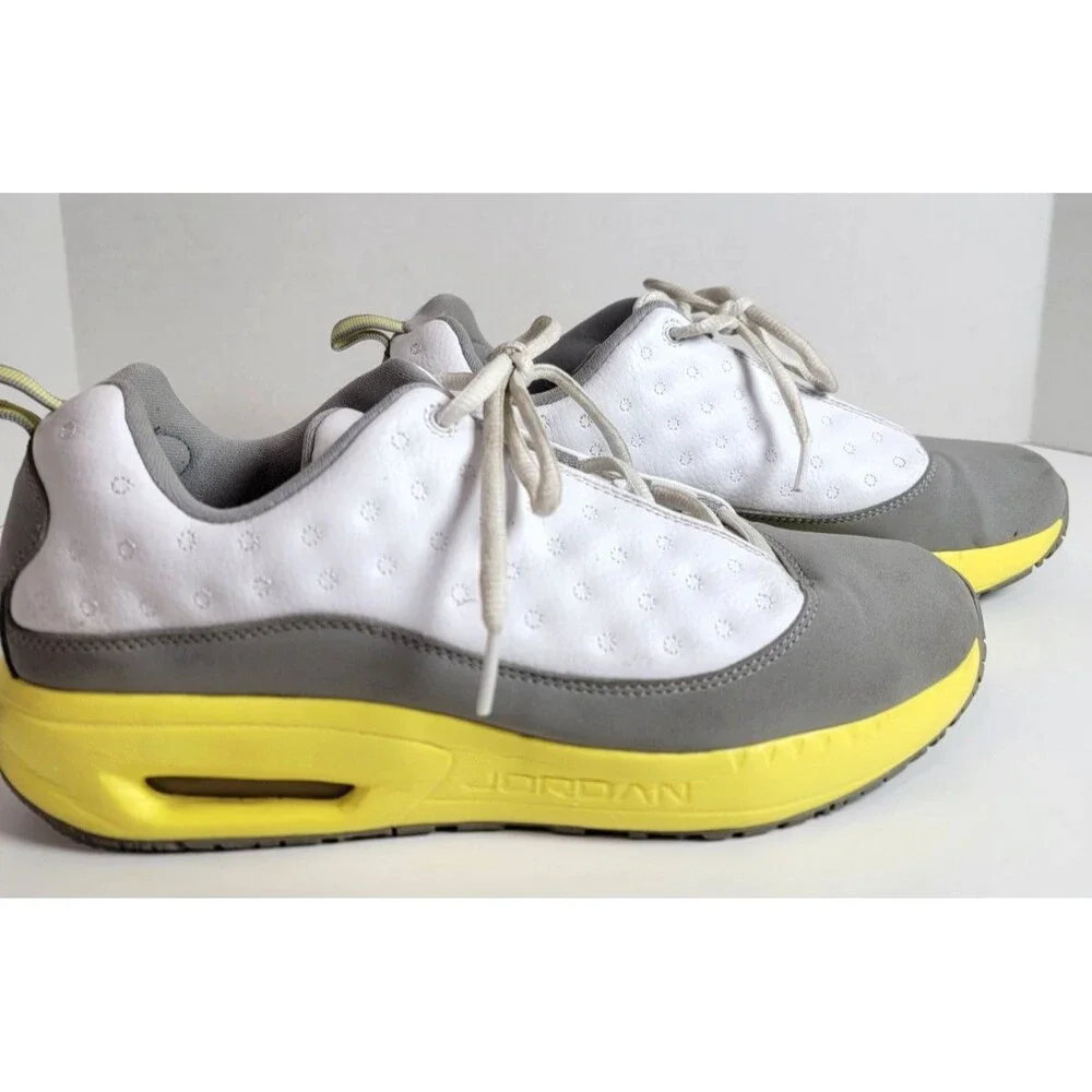 Nike Air Jordan CMFT Viz Air 13 GS 7Youth White Lemon Frost Light Silver